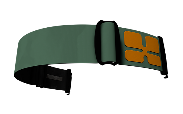 Unicolor Green and orange removable Strap for Aphex's Goggles 