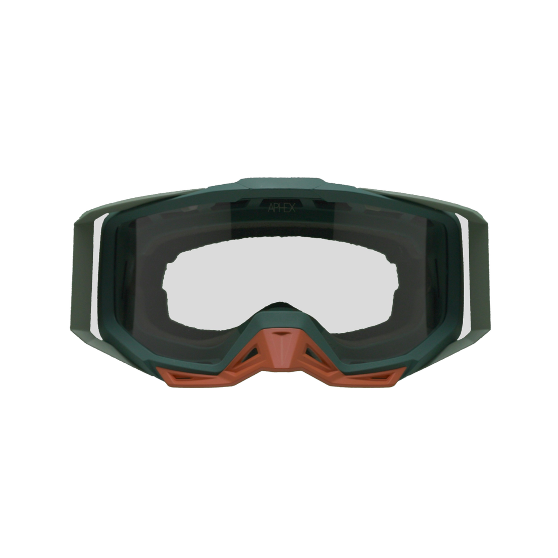 Aphex Blaze Cross Lunettes Vert / Orange Écran Transparent