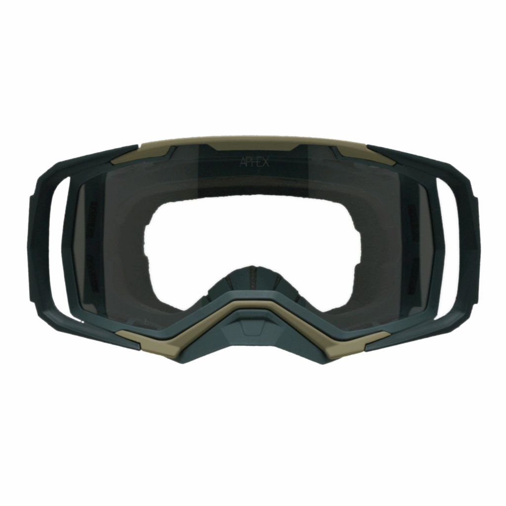 LANIAKEA Cross Goggle Green - Kaki Transparent Lens